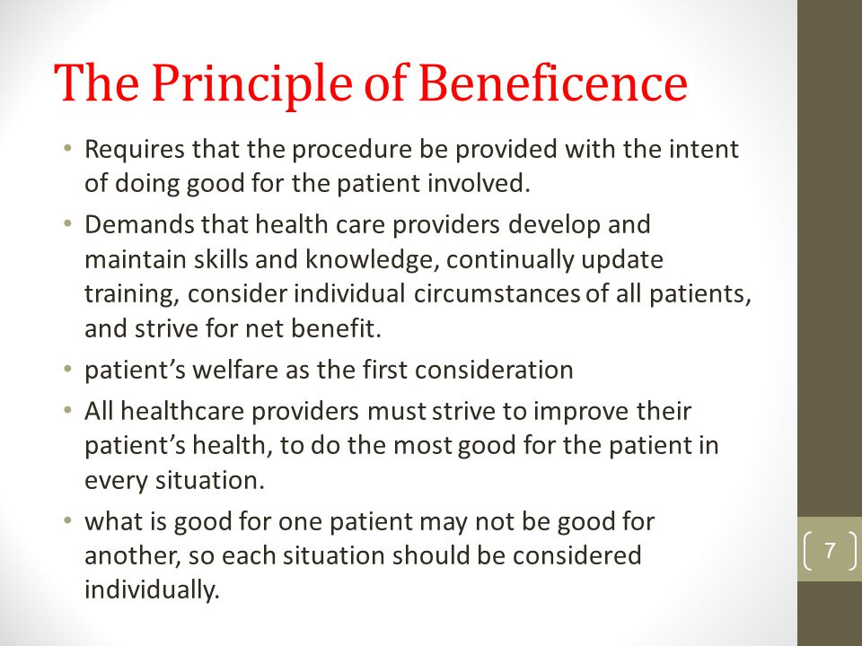 Beneficence In Health Care